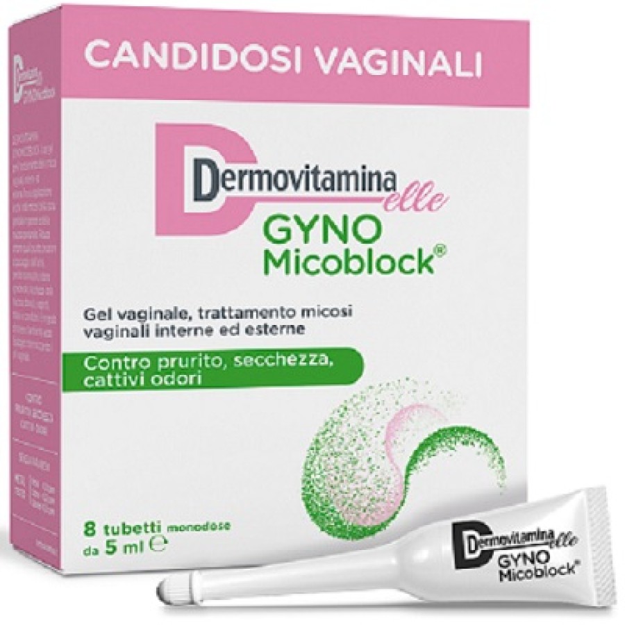 DERMOVITAMINA GYNOMICOBLOCK M 8 TUBETTI MONODOSE 5 ML DERMOVITAMINA GYNOMICOBLOCK M 8 TUBETTI MONODOSE 5 ML