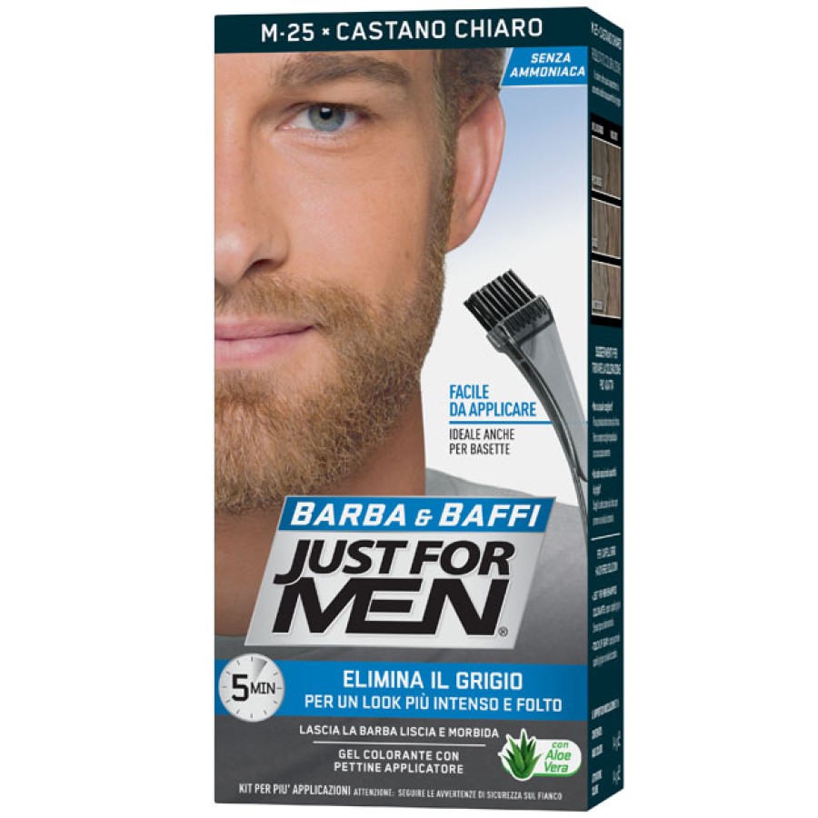 JUST FOR MEN BARBA & BAFFI M25 CASTANO CHIARO 51 G JUST FOR MEN BARBA & BAFFI M25 CASTANO CHIARO 51 G