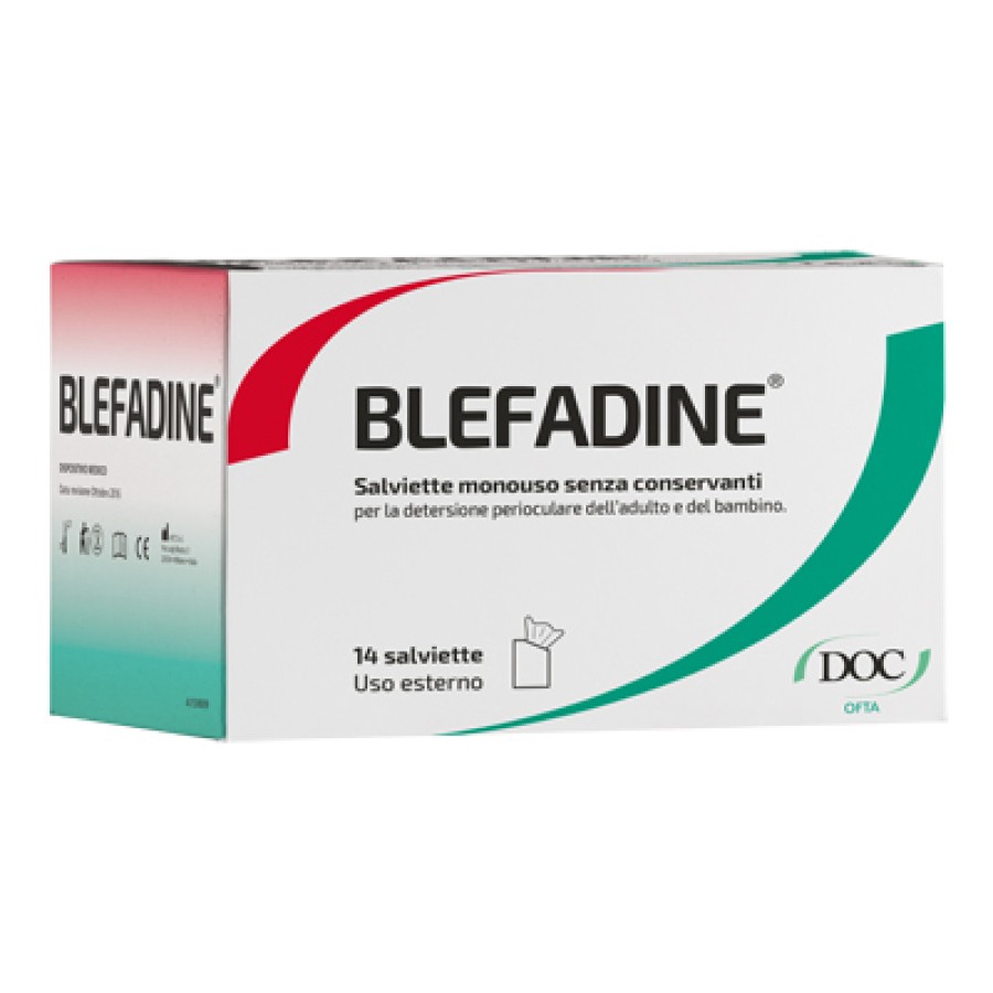 BLEFADINE 14 SALVIETTE MONOUSO PER DETERSIONE PERIOCULARE BLEFADINE 14 SALVIETTE MONOUSO PER DETERSIONE PERIOCULARE