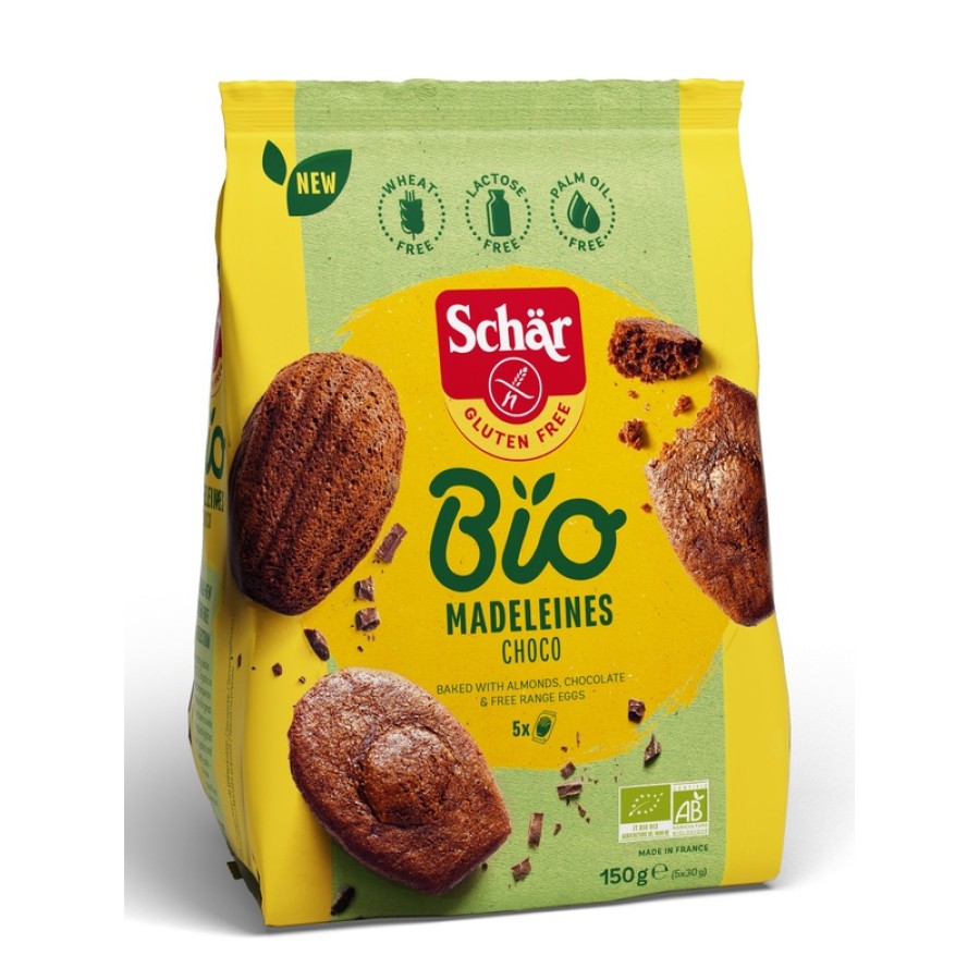 SCHAR BIO MADELEINES CHOCO 150 G