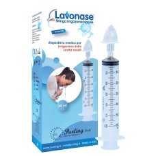 LAVONASE IRRIGAZIONE NASALE NON STERILE SIRINGA 60 ML + LUER-LOCK CON CAPPUCCIO + UGELLO NASALE CON RACCORDO LUER-LOCK + PERFORATORE CON VALVOLA NON RITORNO CON TAPPO