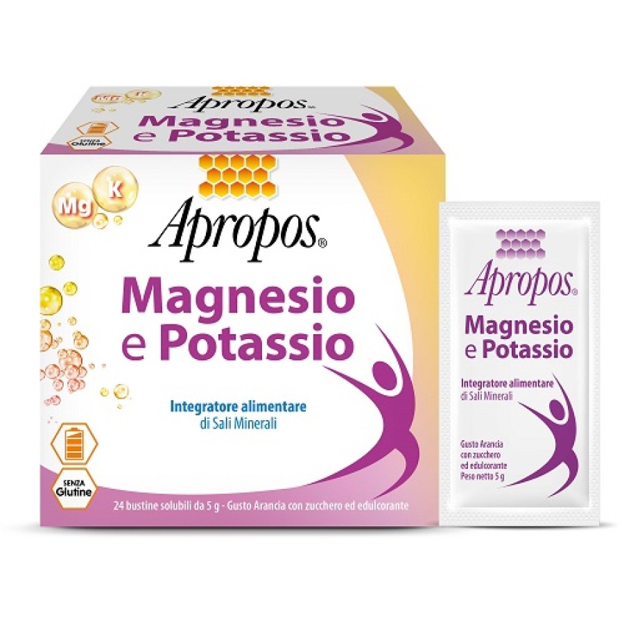 APROPOS MAGNESIO POTASSIO 24 BUSTINE GUSTO ARANCIA