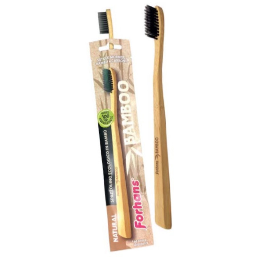 SPAZZOLINO ECOLOGICO FORHANS BAMBOO NATURAL