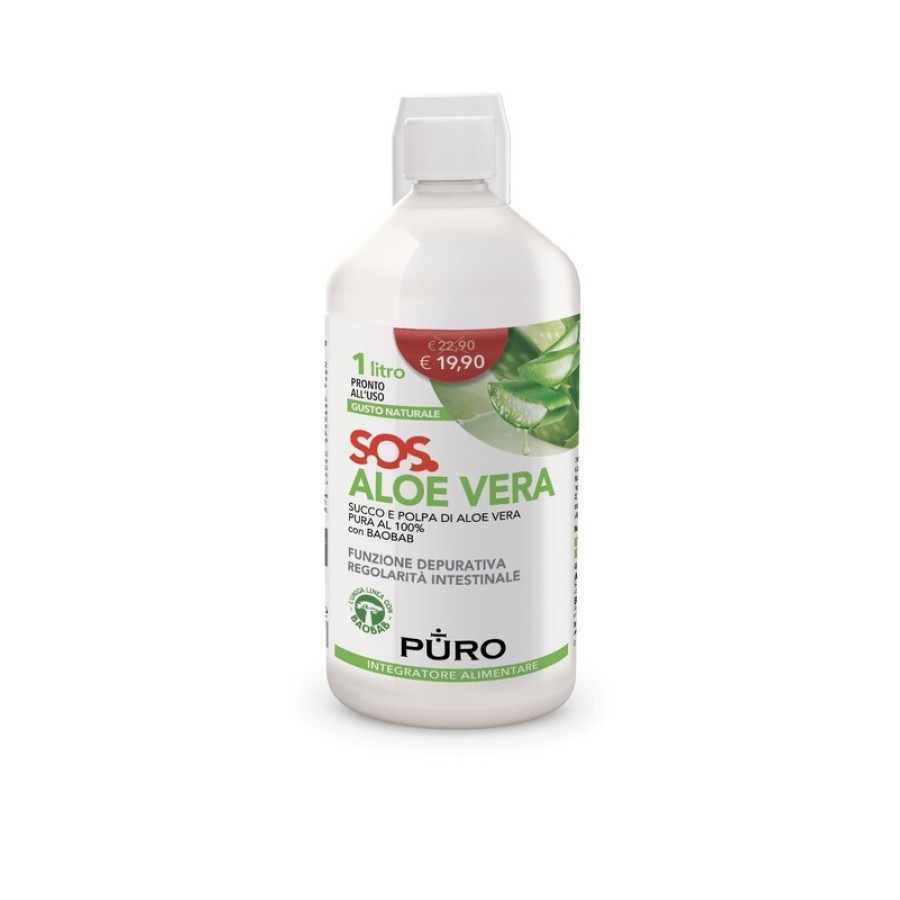 PURO ALOE VERA SUCCO E POLPA 100% + BAOBAB 1 LITRO PURO ALOE VERA SUCCO E POLPA 100% + BAOBAB 1 LITRO