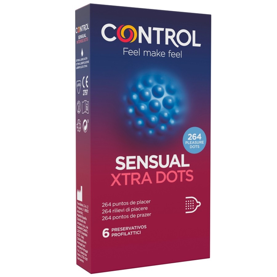 CONTROL SENSUAL XTRA DOTS 6 PEZZI CONTROL SENSUAL XTRA DOTS 6 PEZZI