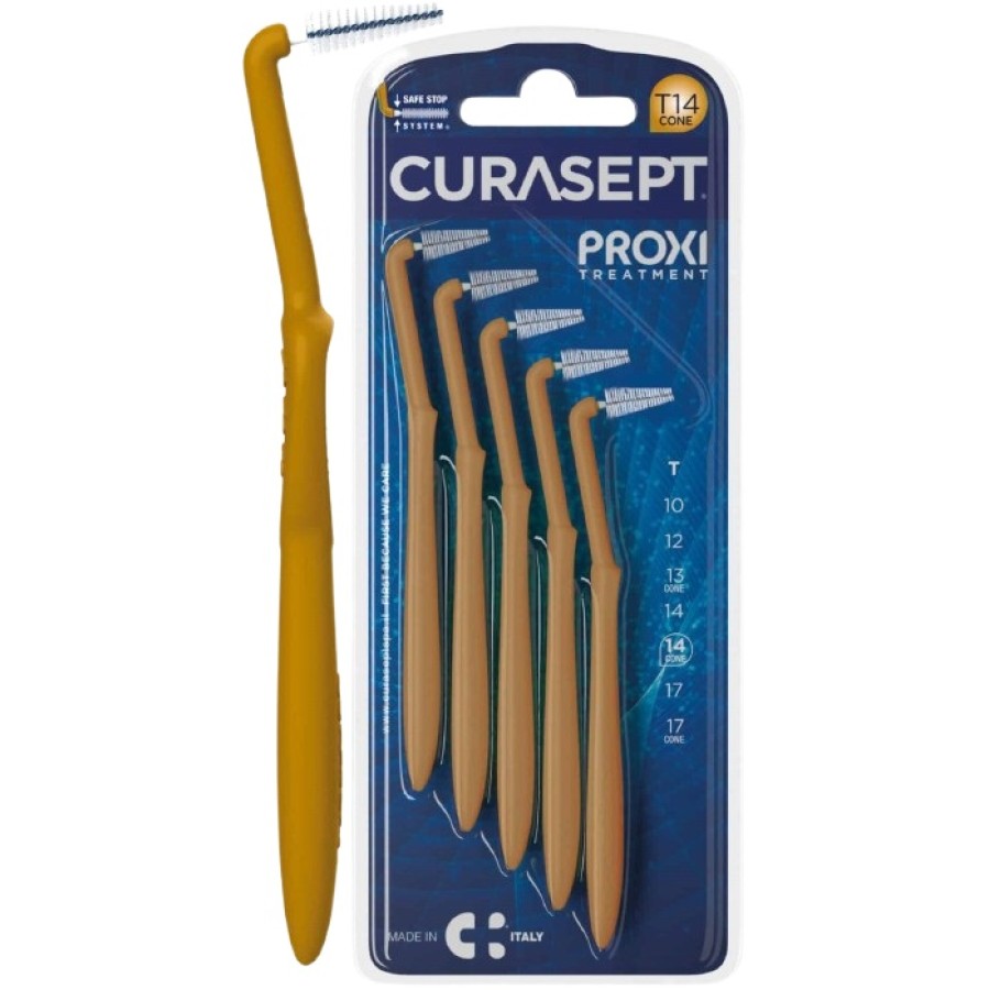 CURASEPT PROXI ANGLE T14 CONE OCRA/DARK GOLD CURASEPT PROXI ANGLE T14 CONE OCRA/DARK GOLD