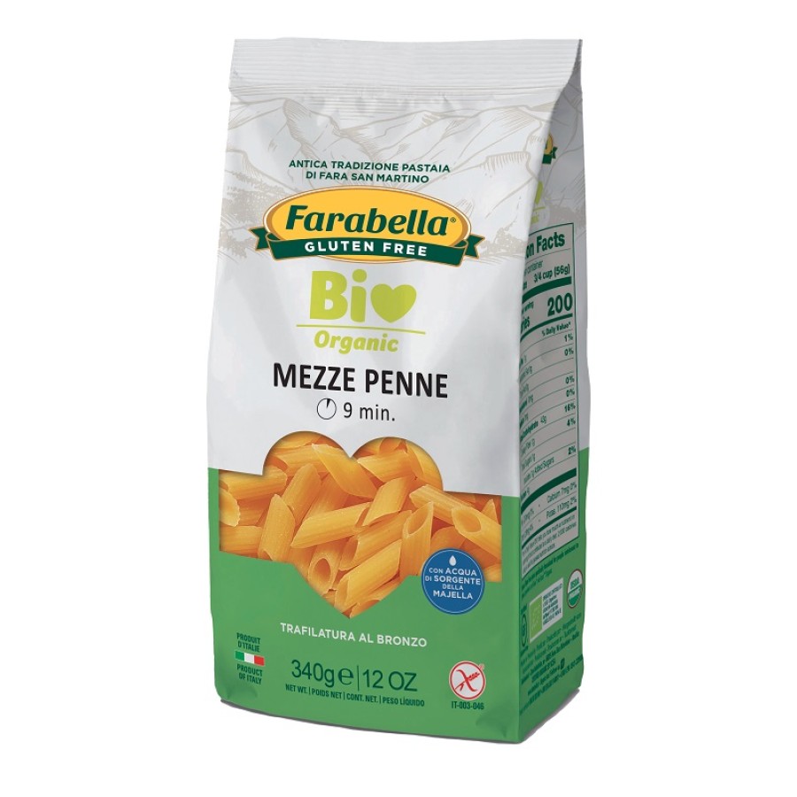 FARABELLA BIO MEZZE PENNE MAIS RISO 340 G