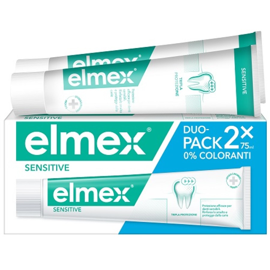 ELMEX SENSITIVE DENTIFRICIO BITUBO 2X75 ML ELMEX SENSITIVE DENTIFRICIO BITUBO 2X75 ML
