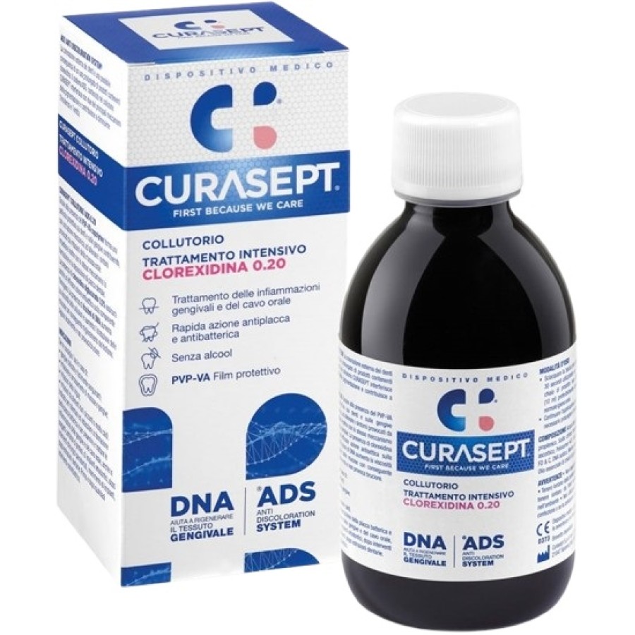 CURASEPT COLLUTORIO 0,20 200 ML ADS + DNA CURASEPT COLLUTORIO 0,20 200 ML ADS + DNA