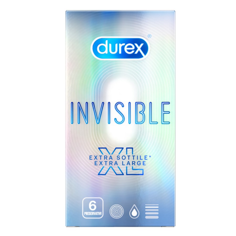 PROFILATTICO DUREX INVISIBLE XL 6 PEZZI PROFILATTICO DUREX INVISIBLE XL 6 PEZZI