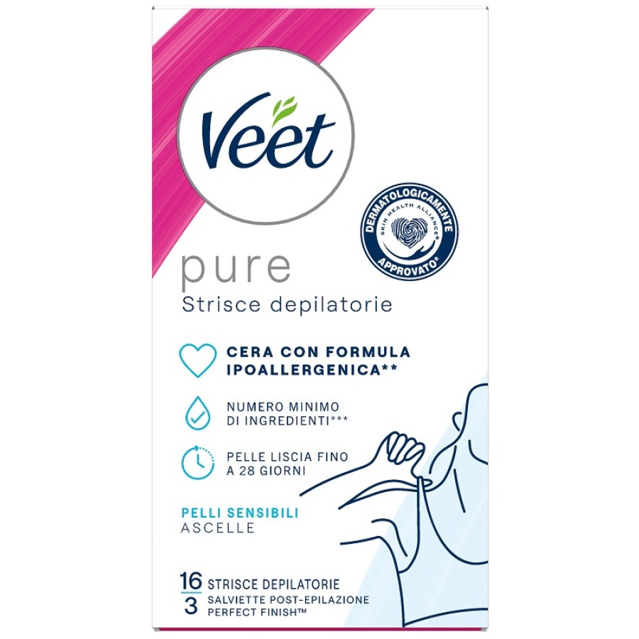 VEET STRISCE ASCELLE IPOALLERGENICHE 16 PEZZI VEET STRISCE ASCELLE IPOALLERGENICHE 16 PEZZI