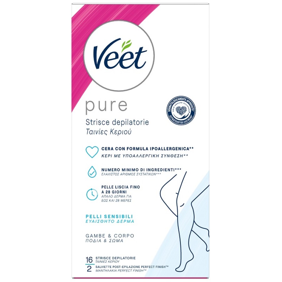 VEET STRISCE CORPO IPOALLERGENICHE 16 PEZZI VEET STRISCE CORPO IPOALLERGENICHE 16 PEZZI