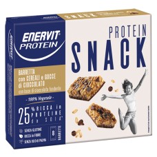 ENERVIT PROTEIN SNACK CEREALI CIOCCOLATO VEGETALE 8 BARRETTE 27 G