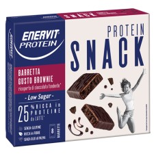 ENERVIT PROTEIN SNACK BROWNIE LOW SUGAR 8 BARRETTE 30 G