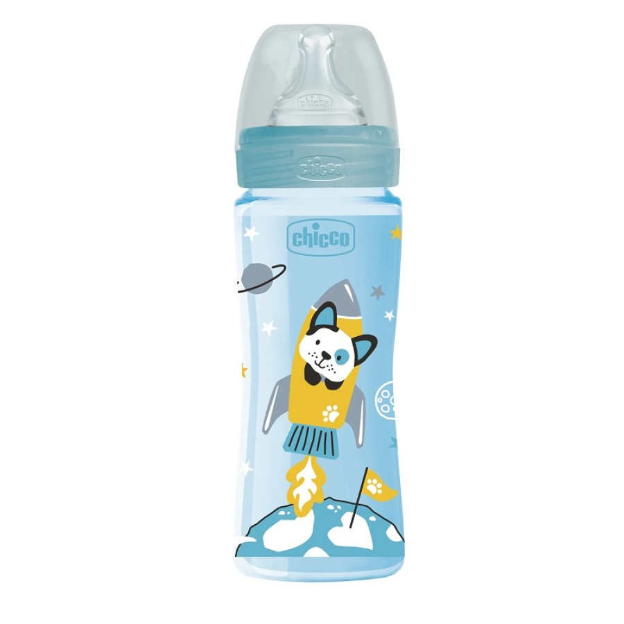 CHICCO BIBERON WB COL PP BOY DA 330 ML VELOCE SILICONE CHICCO BIBERON WB COL PP BOY DA 330 ML VELOCE SILICONE