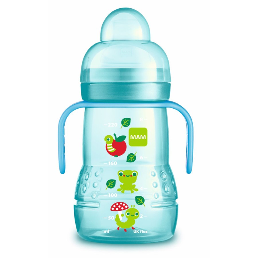MAM TRAINER 220 ML 4+ BECCUCCIO SOFT SILICONE MASCHIO
