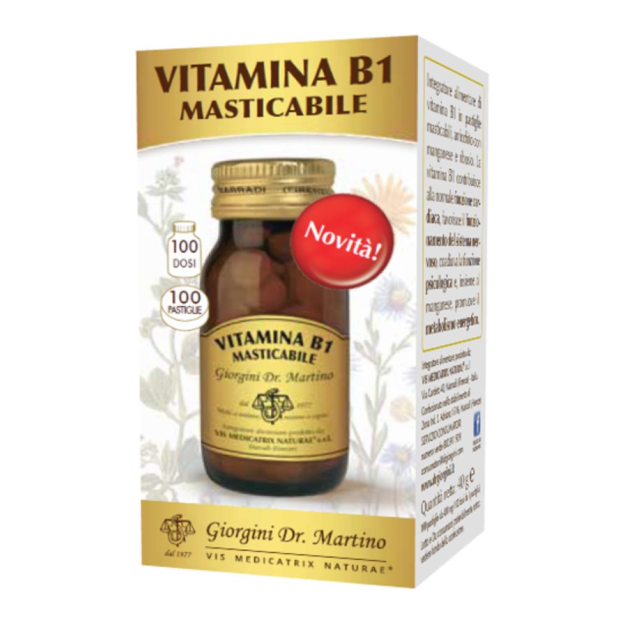 VITAMINA B1 MASTICABILE 100 PASTIGLIE VITAMINA B1 MASTICABILE 100 PASTIGLIE