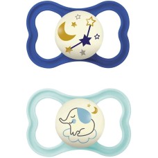 MAM AIR NIGHT SUCCHIETTO 16+ MESI SILICONE DOPPIO MASCHIO