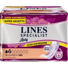 PANNOLONE SAGOMATO LINES SPECIALIST MINI 16 PEZZI