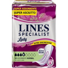 PANNOLONE SAGOMATO LINES SPECIALIST NORMAL 10 PEZZI