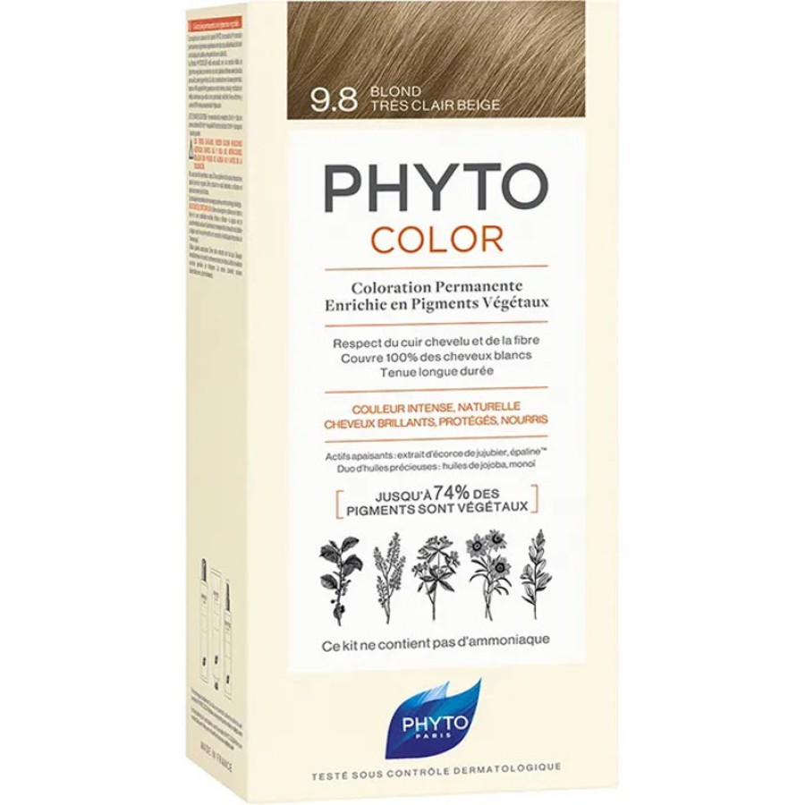 PHYTOCOLOR 9,8 BIONDO CHIARISSIMO CENERE LATTE 50 ML + CREMA 50 ML + MASCHERA 12 ML PHYTOCOLOR 9,8 BIONDO CHIARISSIMO CENERE LATTE 50 ML + CREMA 50 ML + MASCHERA 12 ML