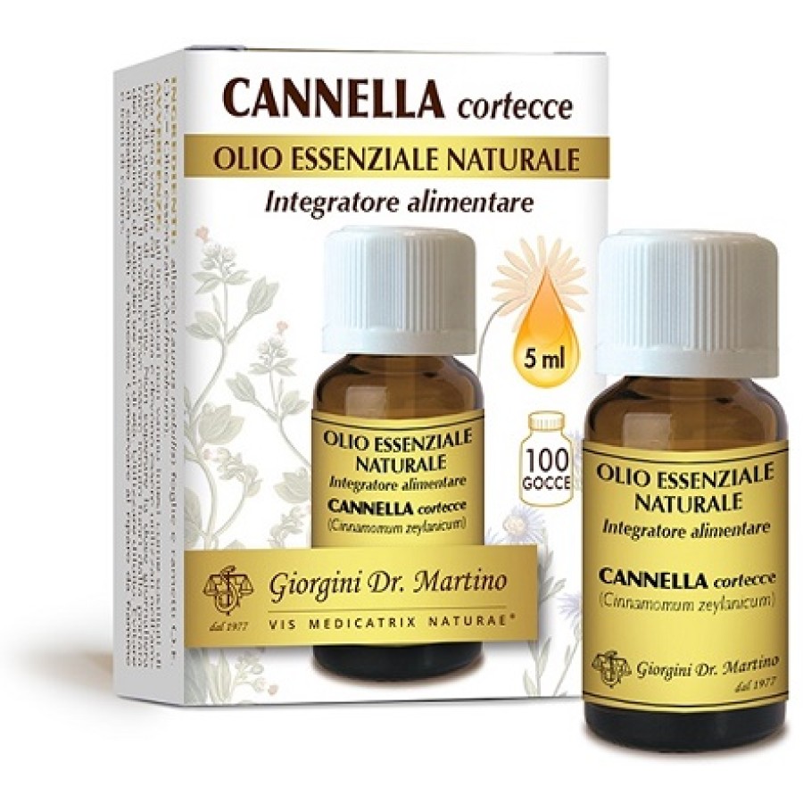 CANNELLA CORTECCE OLIO ESSENZIALE NATURALE 5 ML