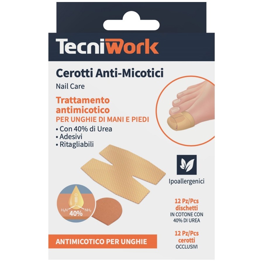CEROTTO ANTIMICOSI UREA 12 PEZZI + 12 FIXING