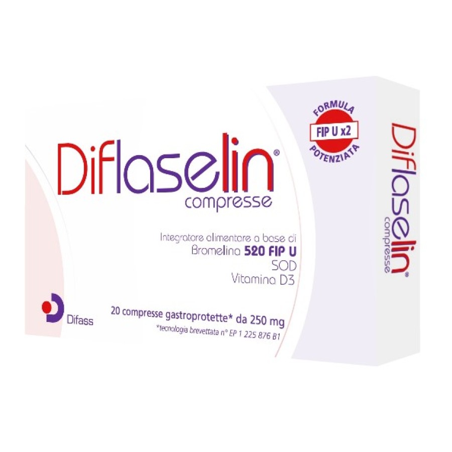 DIFLASELIN 20 COMPRESSE GASTROPROTETTE 250 MG DIFLASELIN 20 COMPRESSE GASTROPROTETTE 250 MG