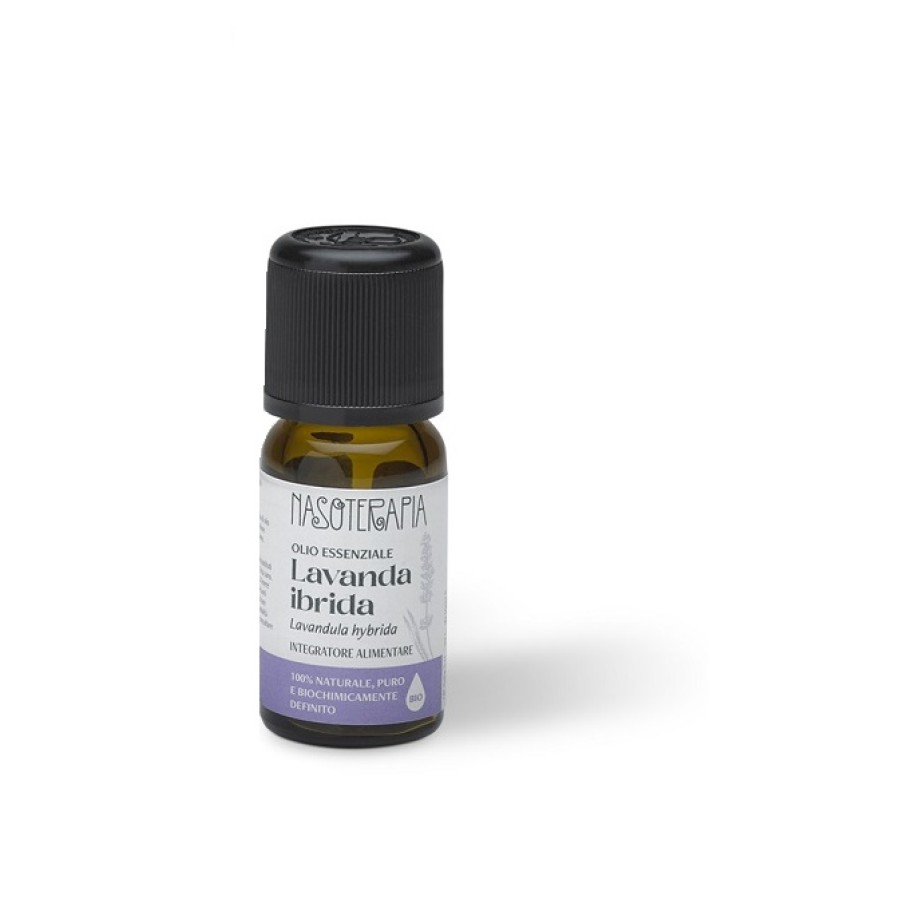 NASOTERAPIA LAVANDA IBRIDA BIO LAVANDULA HYBRIDA FIORI OLIO ESSENZIALE 10 ML