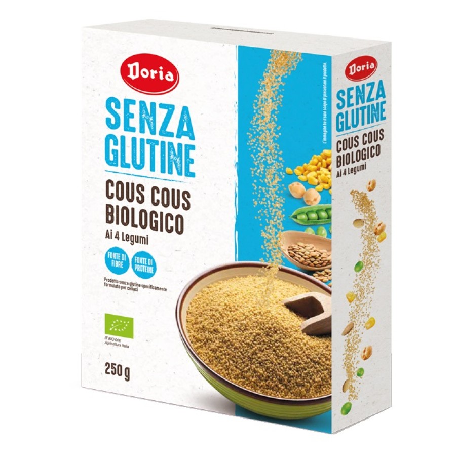 DORIA COUS COUS BIOLOGICO 4 LEGUMI 250 G