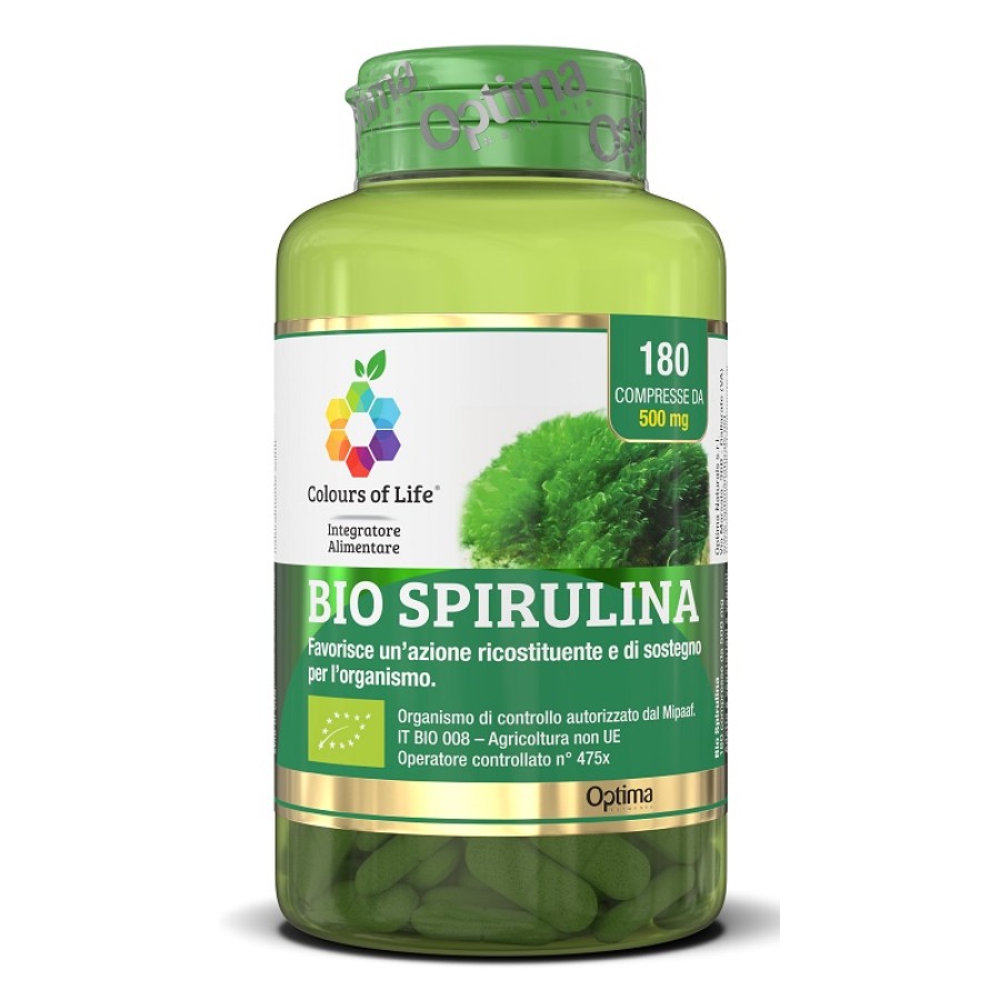 BIO SPIRULINA 180 COMPRESSE COLOURS OF LIFE