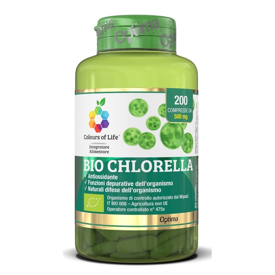 BIO CHLORELLA 200 COMPRESSE COLOURS OF LIFE