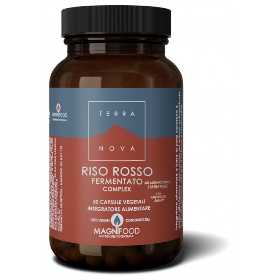 TERRA NOVA RISO ROSSO FERMENTATO COMPLEX 50 CAPSULE VEGETALISENZA MONACOLINA E STATINA