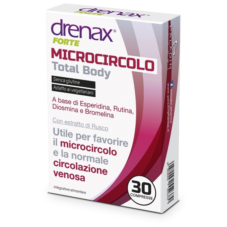 DRENAX FORTE MICROCIRCOLO TOTAL BODY 30 COMPRESSE DRENAX FORTE MICROCIRCOLO TOTAL BODY 30 COMPRESSE