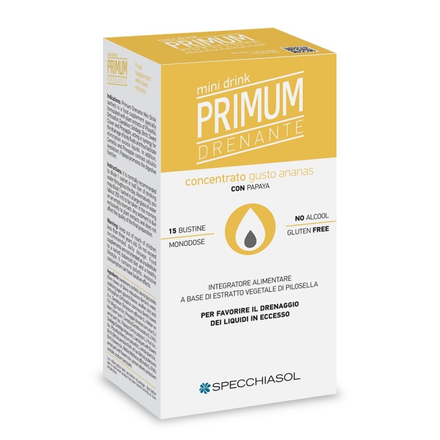 PRIMUM DRENANTE MINIDRINK ANANAS 15 STICK DA 10 ML PRIMUM DRENANTE MINIDRINK ANANAS 15 STICK DA 10 ML