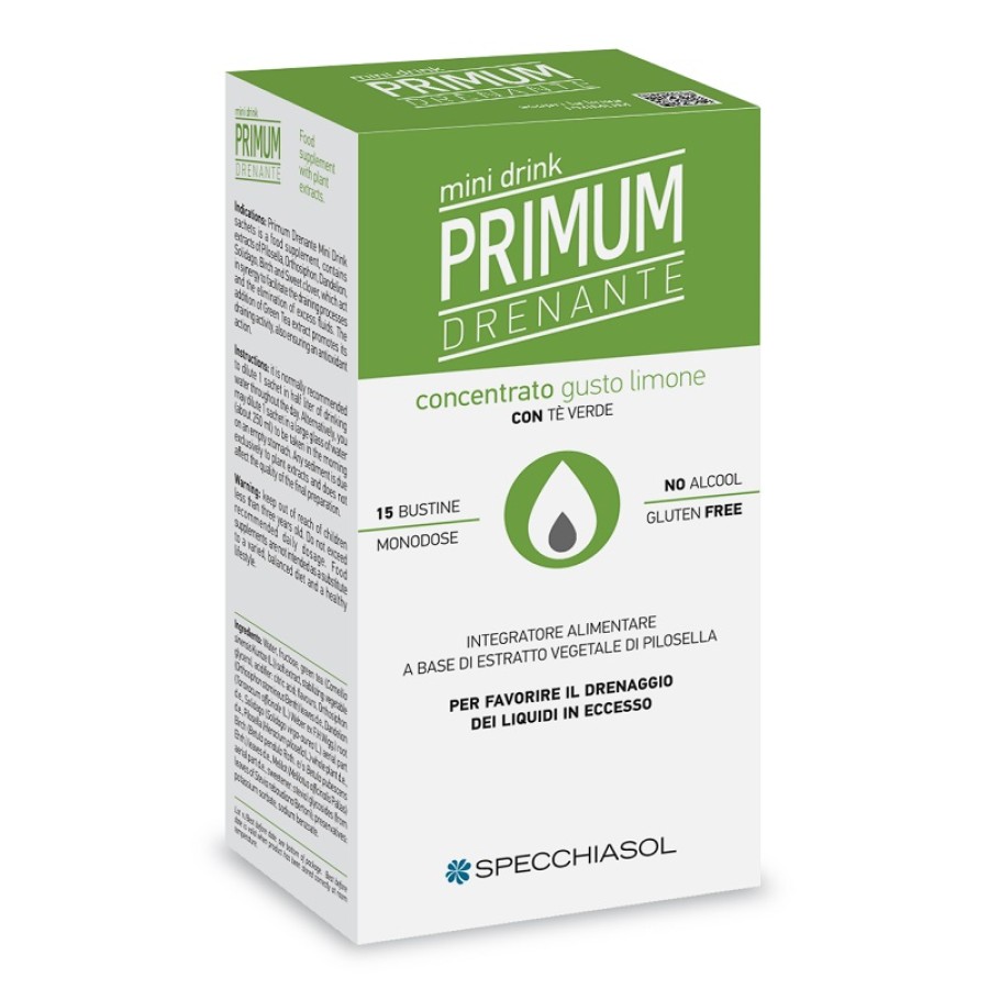 PRIMUM DRENANTE MINIDRINK LIMONE 15 STICK DA 10 ML PRIMUM DRENANTE MINIDRINK LIMONE 15 STICK DA 10 ML