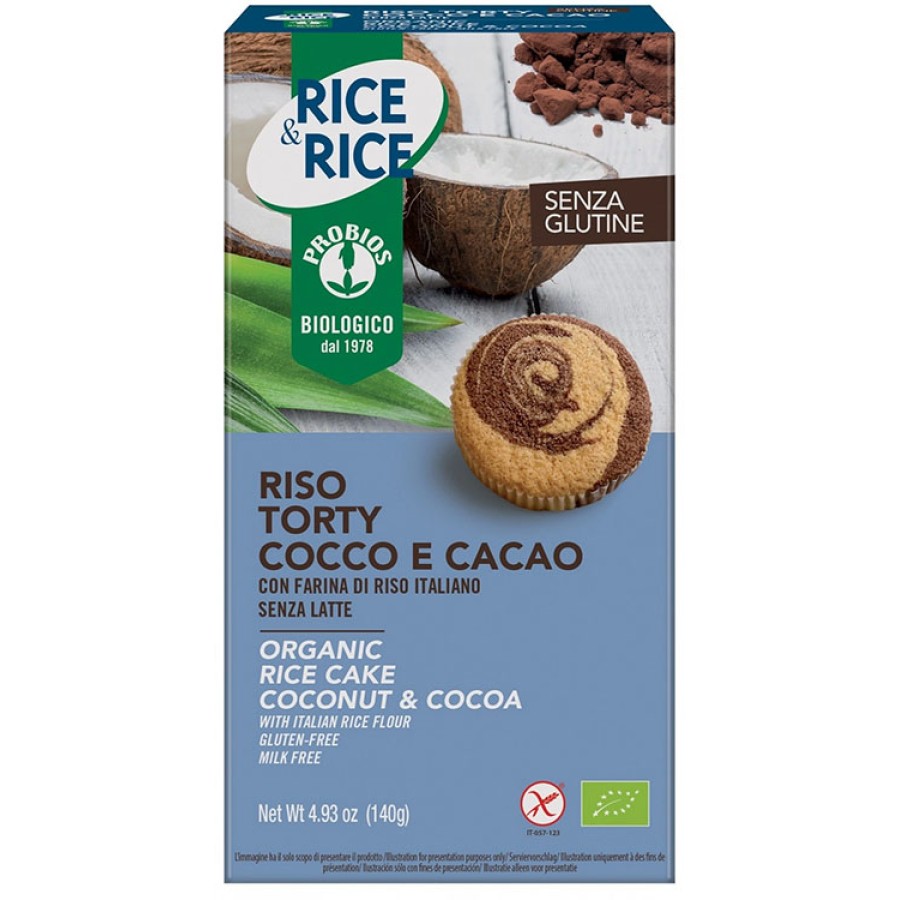 PROBIOS RISO TORTY COCCO CACAO 140 G