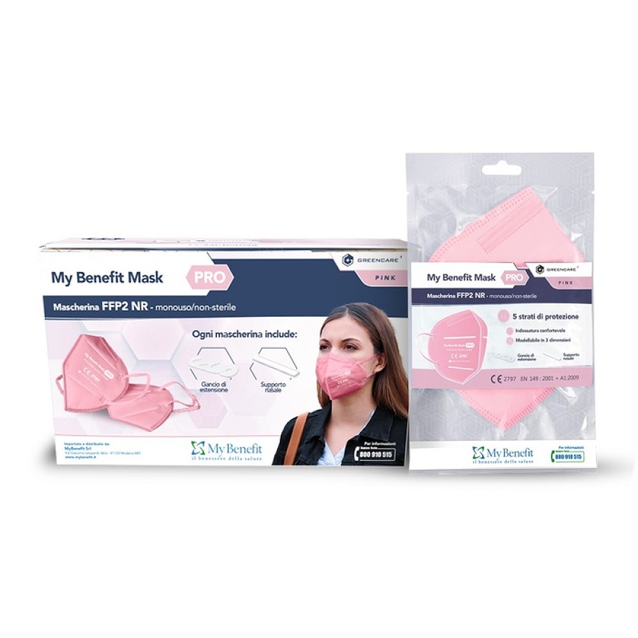 MY BENEFIT MASK PRO FFP2 NR MASCHERINA PINK 1 PEZZO