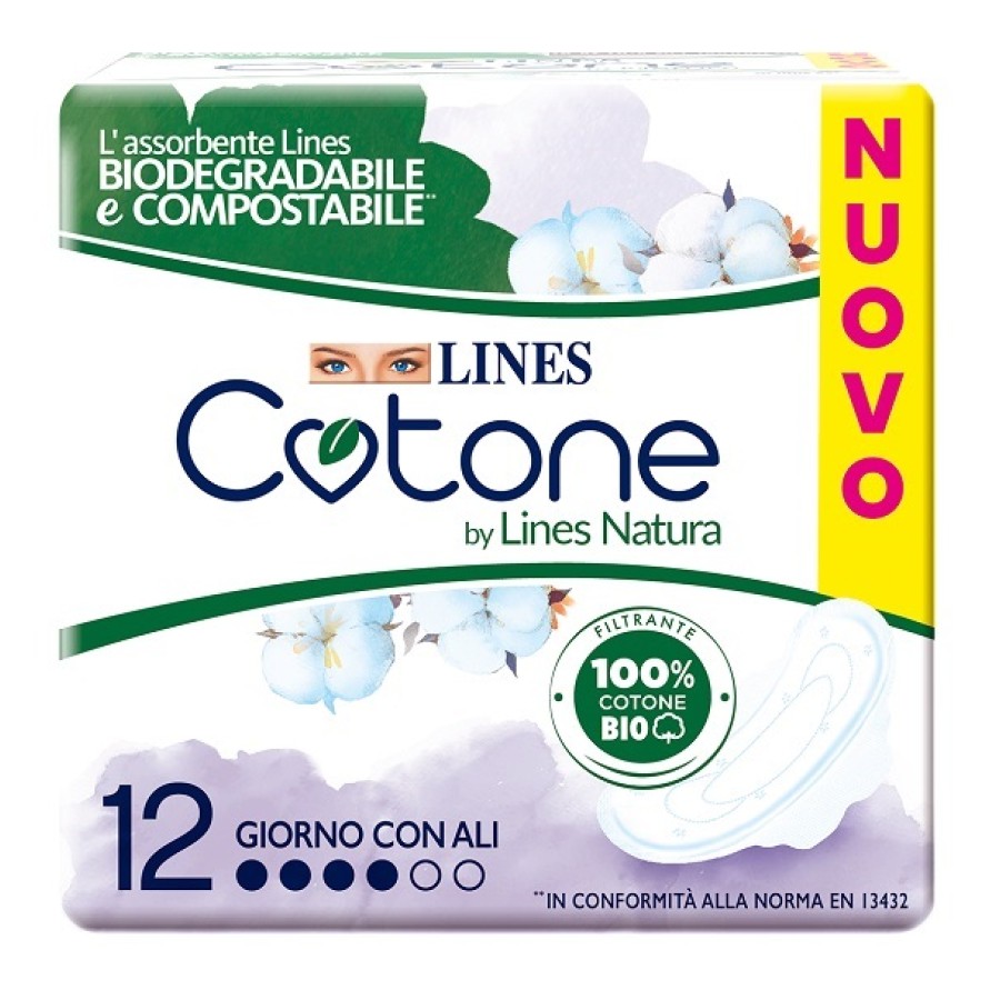 LINES COTONE BIO ULTRA ALI 10+2 PEZZI LINES COTONE BIO ULTRA ALI 10+2 PEZZI