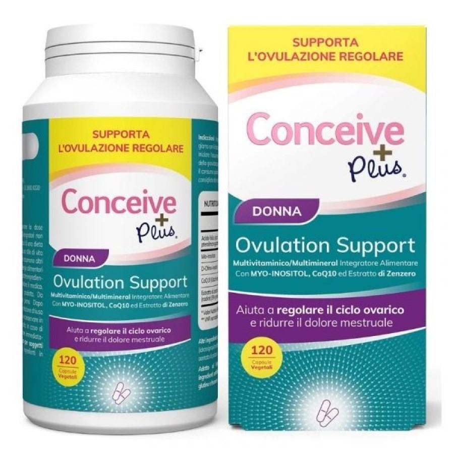 CONCEIVE PLUS SUPPORTO PER OVULAZIONE FEMMINILE 60 CAPSULE CONCEIVE PLUS SUPPORTO PER OVULAZIONE FEMMINILE 60 CAPSULE