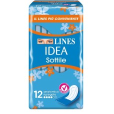 LINES IDEA SOTTILI RIPIEGATI ANATOMICI 12 PEZZI