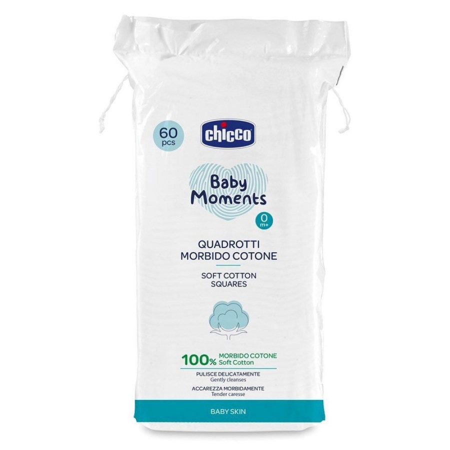 CHICCO BABY MOMENTS QUADROTTI 60 PEZZI CHICCO BABY MOMENTS QUADROTTI 60 PEZZI