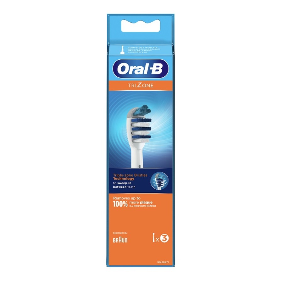 ORALB TRIZONE EB30 TESTINE PER SPAZZOLINO ELETTRICO 3 PEZZI ORALB TRIZONE EB30 TESTINE PER SPAZZOLINO ELETTRICO 3 PEZZI