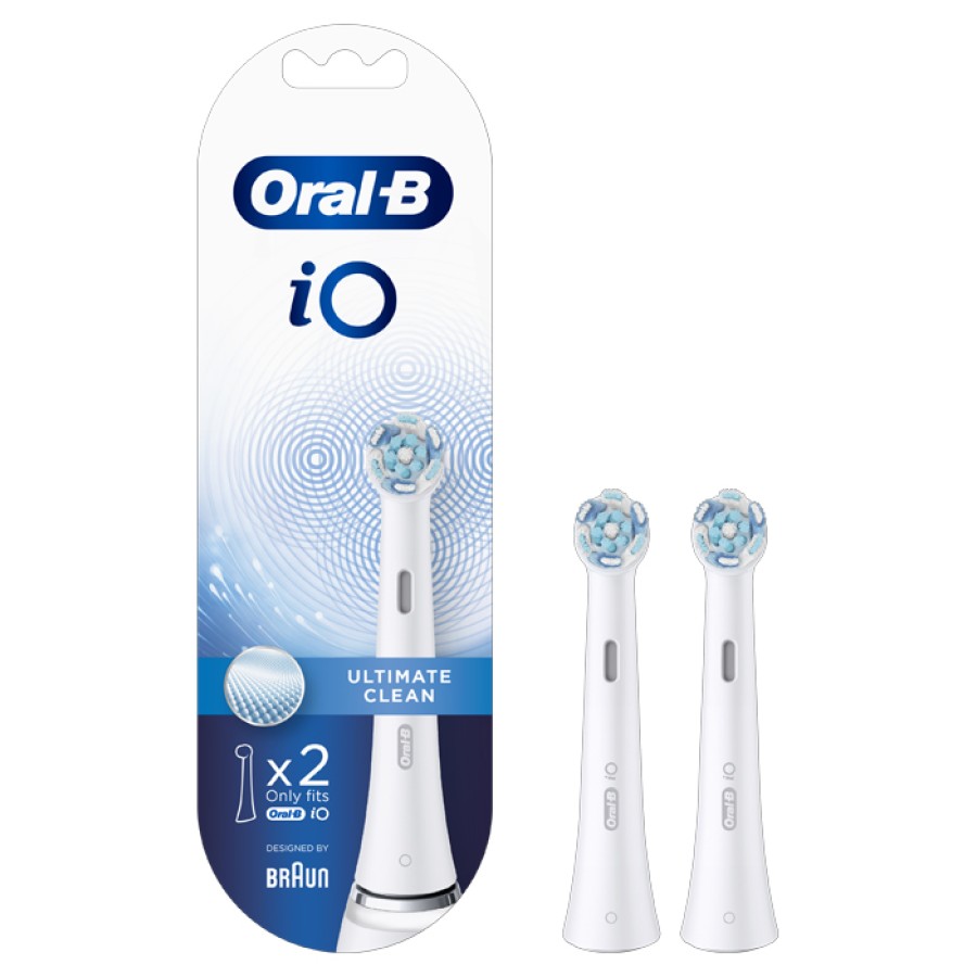 ORALB POWER REFILL IO ULTIMATE CLEAN WHITE 2 PEZZI ORALB POWER REFILL IO ULTIMATE CLEAN WHITE 2 PEZZI