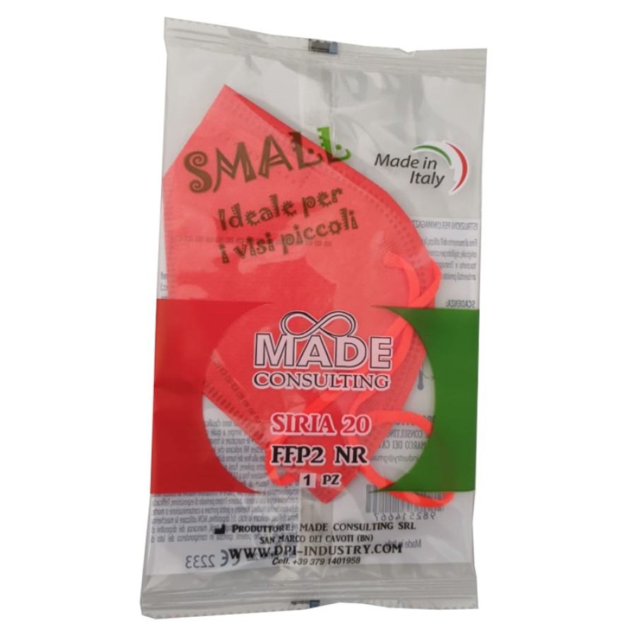 SIRIA 20 SEMIMASCHERINA FILTRANTE FFP2 CORAL SMALL
