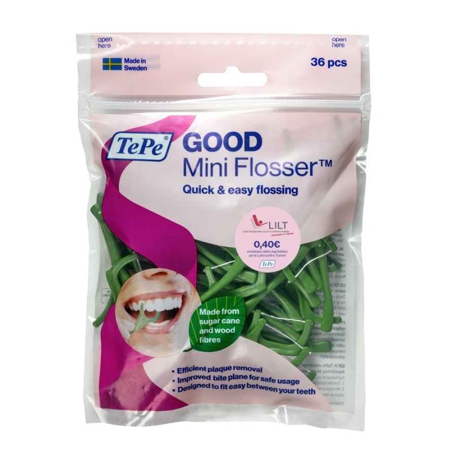 TEPE GOOD MINIFLOSSER EDIZIONE LIMITATA PINK RIBBON 36 PEZZI