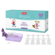 ISONEBIAL KIT PULIZIA CAVITA' NASALI 20 FLACONCINI MONODOSE 5 ML + SIRINGA LUER LOCK SOFT-JECK + AGO CANNULA + NEBULIZZATORE SPRAYSOL