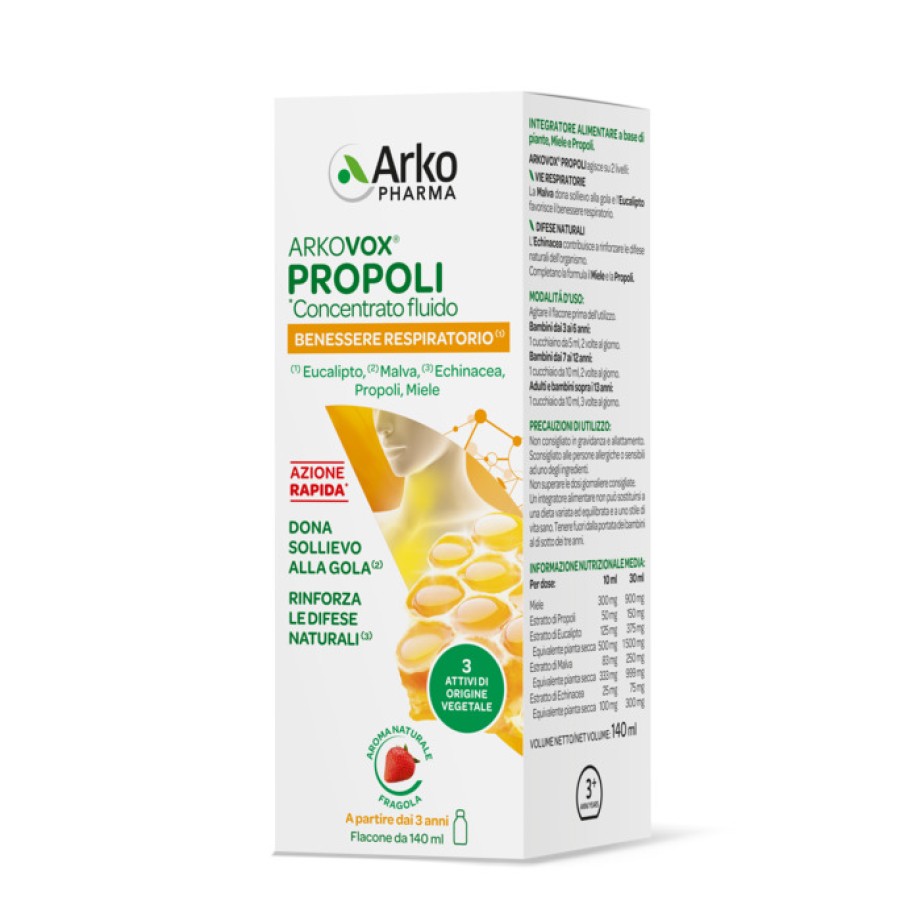 ARKOVOX PROPOLI CONCENTRATO FLUIDO 140 ML