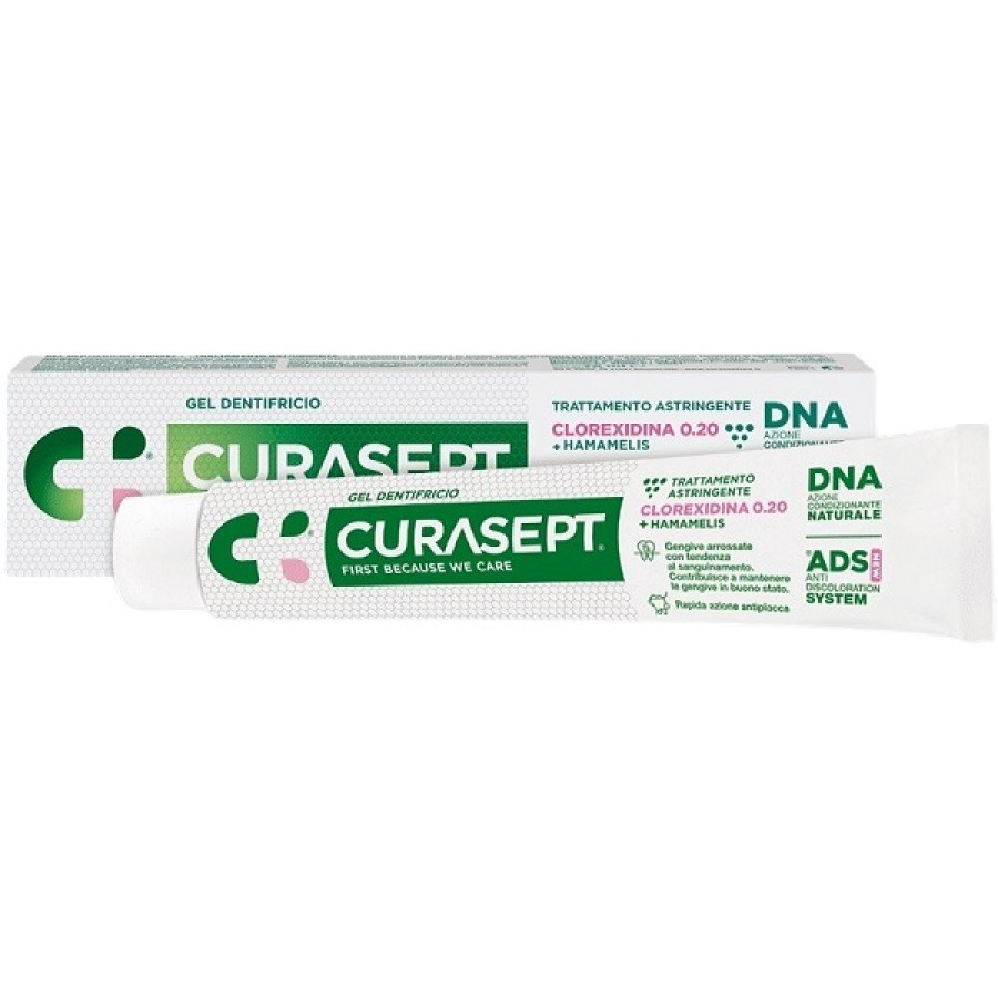 CURASEPT GEL DENTIFRICIO ADS DNA TRATTAMENTO ASTRINGENTE 75 ML CURASEPT GEL DENTIFRICIO ADS DNA TRATTAMENTO ASTRINGENTE 75 ML