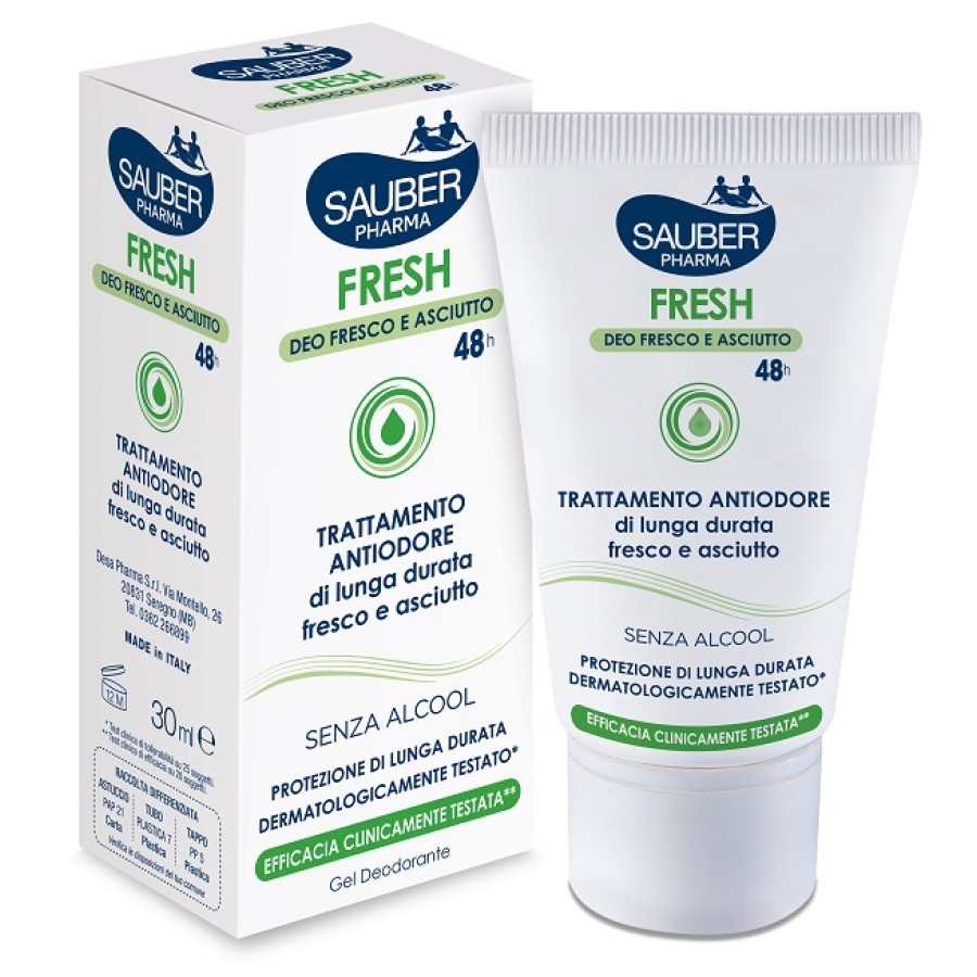 SAUBER FRESH DEODORANTE GEL ASTUCCIO 30 ML SAUBER FRESH DEODORANTE GEL ASTUCCIO 30 ML